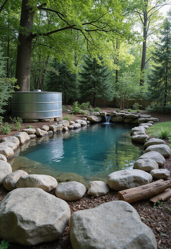 30 Stock Tank Pool Ideas That Are Creative and Fun 22 30 Stock Tank Pool Ideas That Are Creative and Fun - 22. Nature-Inspired Elements