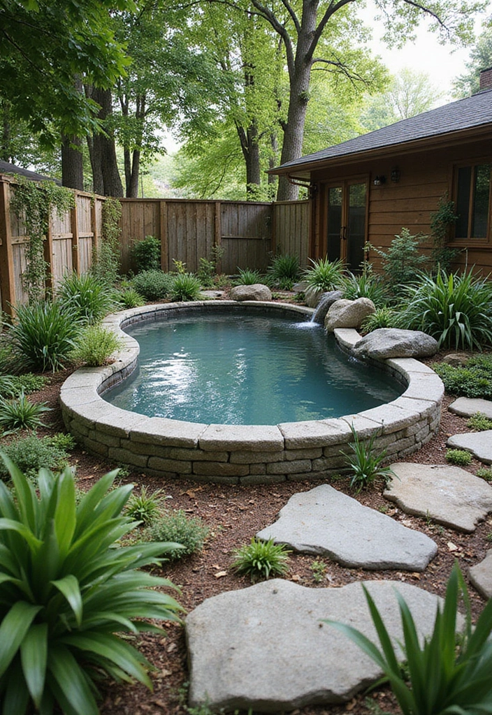 30 Stock Tank Pool Ideas That Are Creative and Fun 4 30 Stock Tank Pool Ideas That Are Creative and Fun - 4. Eco-Friendly Garden Pool