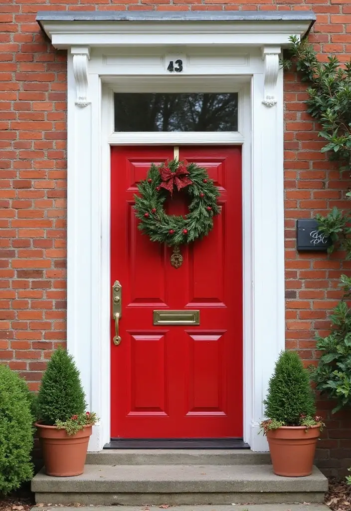 30 Stunning House Front Door Design Ideas to Copy 1 30 Stunning House Front Door Design Ideas to Copy - 1. Classic Red Door with White Trim