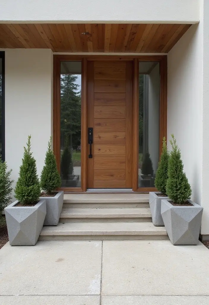 30 Stunning House Front Door Design Ideas to Copy 12 30 Stunning House Front Door Design Ideas to Copy - 12. Mid-Century Modern Flair
