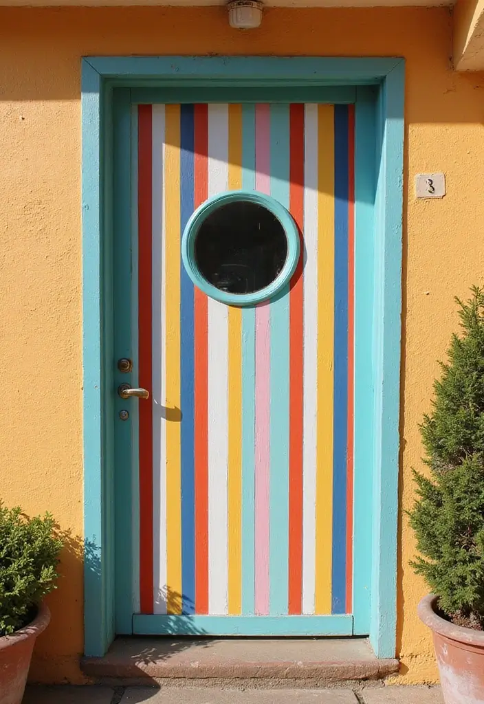 30 Stunning House Front Door Design Ideas to Copy 21 30 Stunning House Front Door Design Ideas to Copy - 21. Playful Patterns