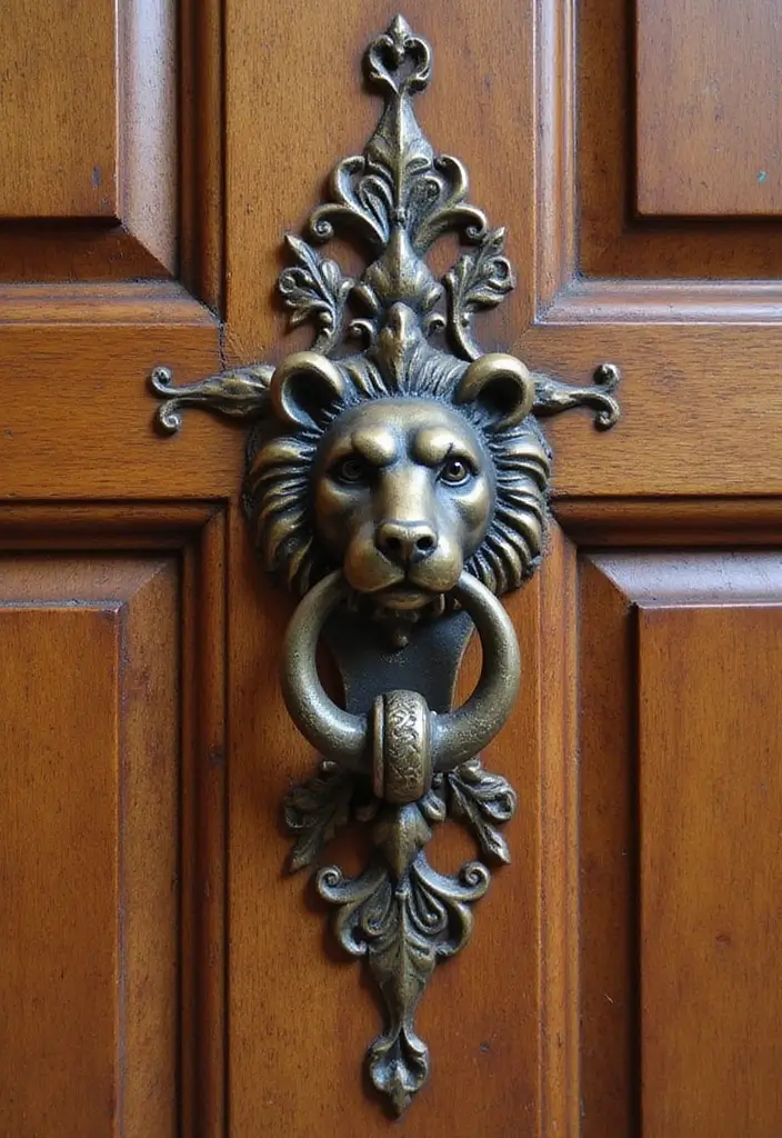 30 Stunning House Front Door Design Ideas to Copy 25 30 Stunning House Front Door Design Ideas to Copy - 25. Unique Hardware Accents