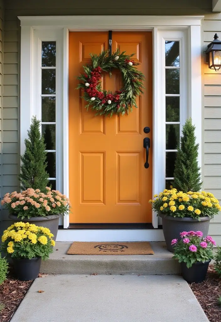 30 Stunning House Front Door Design Ideas to Copy 30 30 Stunning House Front Door Design Ideas to Copy - 30. Seasonal Decor Themes