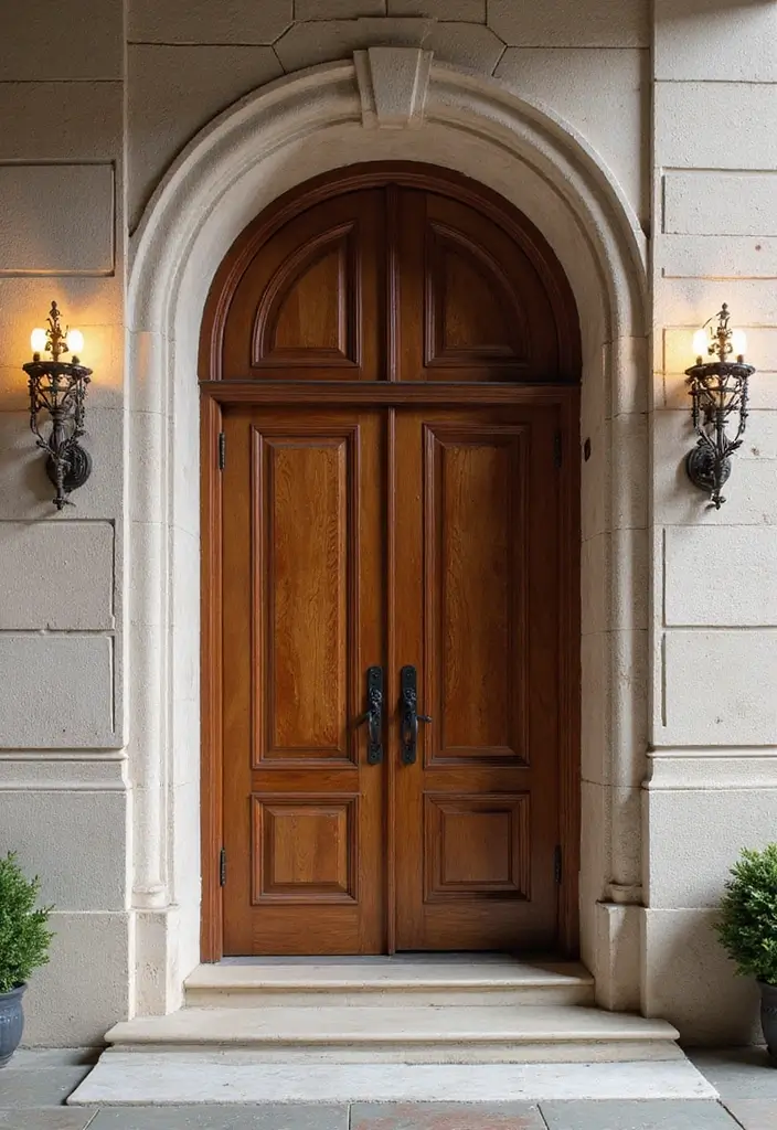 30 Stunning House Front Door Design Ideas to Copy 4 30 Stunning House Front Door Design Ideas to Copy - 4. Arched Elegance
