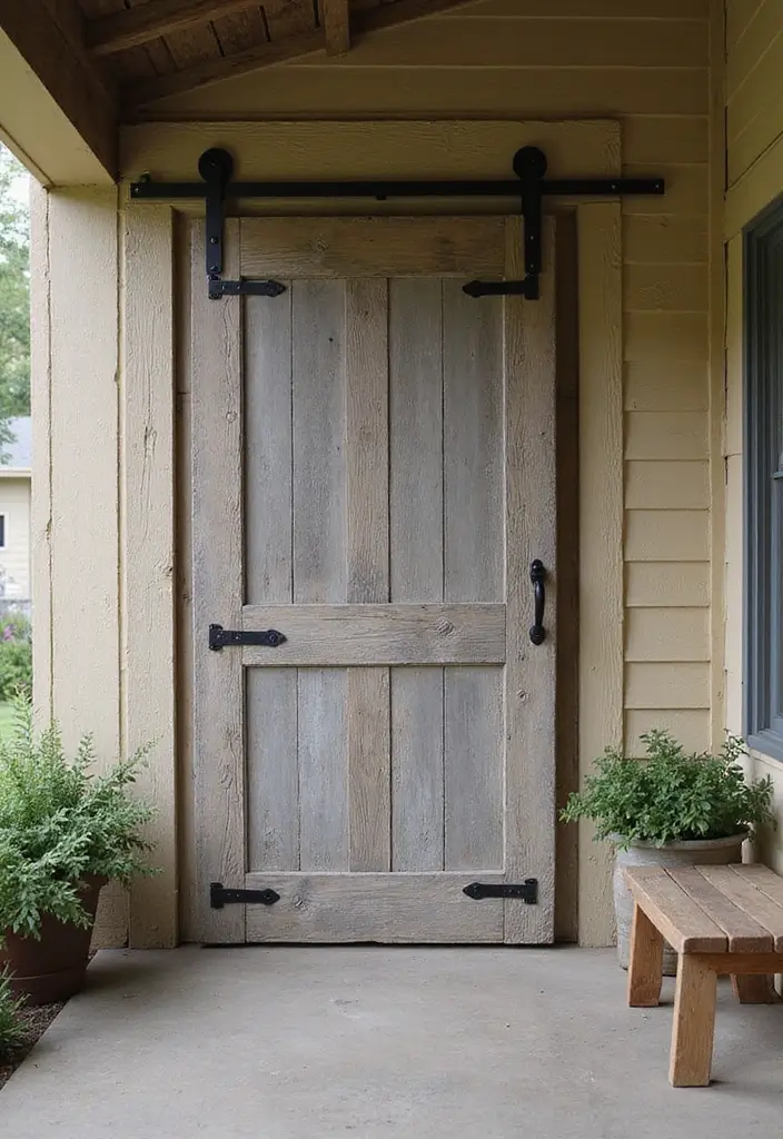 30 Stunning House Front Door Design Ideas to Copy 5 30 Stunning House Front Door Design Ideas to Copy - 5. Rustic Barn Doors