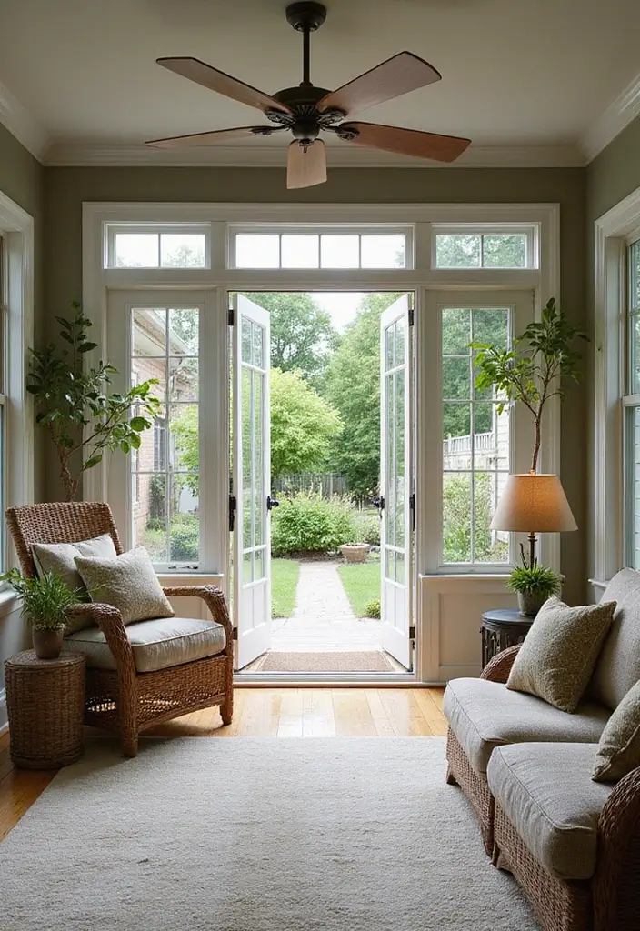 30 Three-Season Porch Ideas for Cozy Year-Round Living 11 30 Three-Season Porch Ideas for Cozy Year-Round Living - 11. Indoor-Outdoor Flow