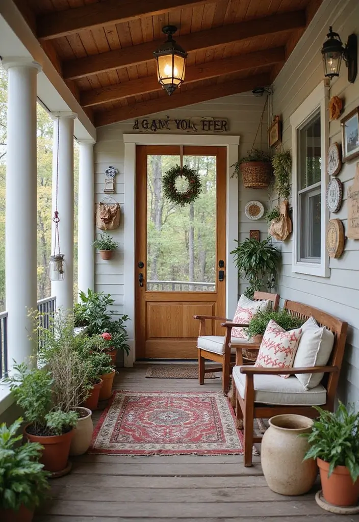 30 Three-Season Porch Ideas for Cozy Year-Round Living 18 30 Three-Season Porch Ideas for Cozy Year-Round Living - 18. Personal Touches