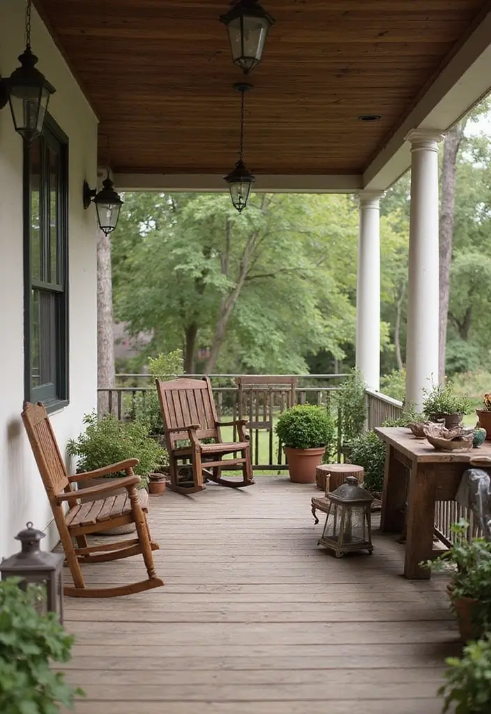 30 Three-Season Porch Ideas for Cozy Year-Round Living 22 30 Three-Season Porch Ideas for Cozy Year-Round Living - 22. Vintage Charm