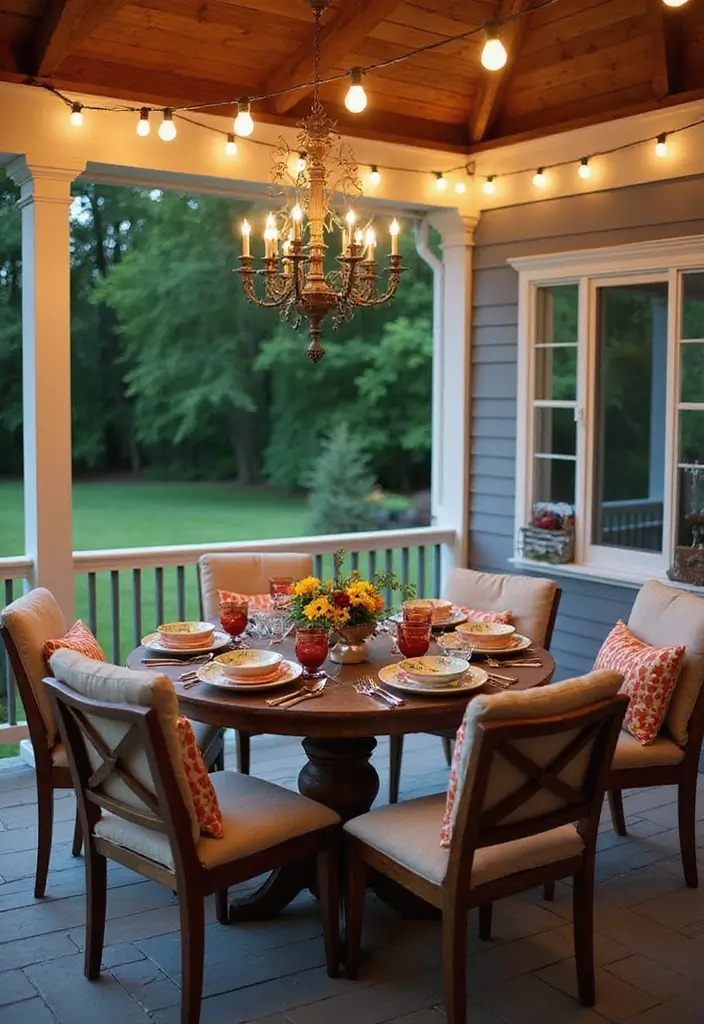 30 Three-Season Porch Ideas for Cozy Year-Round Living 4 30 Three-Season Porch Ideas for Cozy Year-Round Living - 4. Outdoor Dining Delight