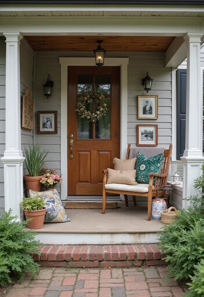 50 Covered Front Porch Ideas That Add Charm to Your Home 21 50 Covered Front Porch Ideas That Add Charm to Your Home - 21. Personal Touches