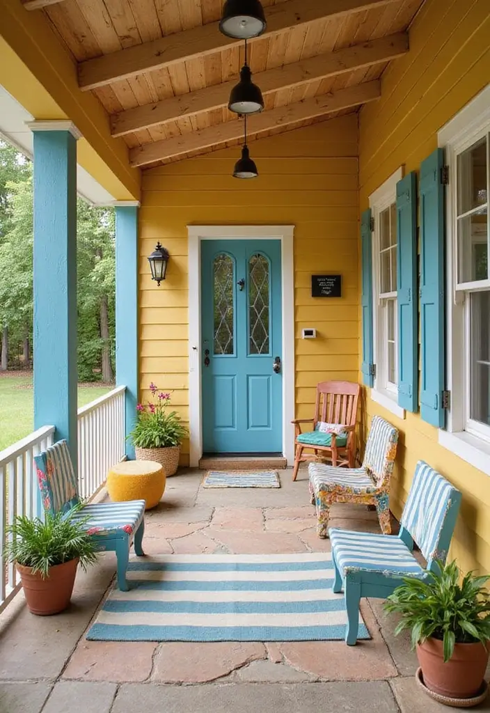50 Covered Front Porch Ideas That Add Charm to Your Home 26 50 Covered Front Porch Ideas That Add Charm to Your Home - 26. Child-Friendly Fun Zone