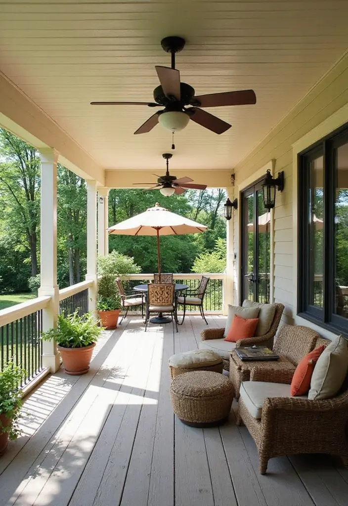 50 Covered Front Porch Ideas That Add Charm to Your Home 27 50 Covered Front Porch Ideas That Add Charm to Your Home - 27. Quick Shade Solutions
