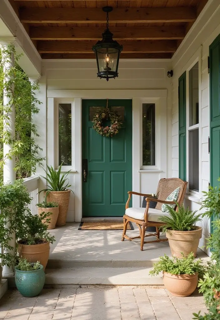50 Covered Front Porch Ideas That Add Charm to Your Home 33 50 Covered Front Porch Ideas That Add Charm to Your Home - 33. Eco-Friendly Decor