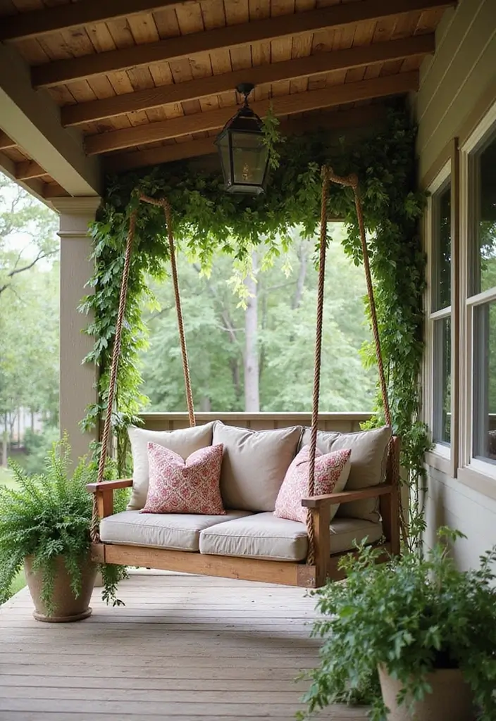 50 Covered Front Porch Ideas That Add Charm to Your Home 37 50 Covered Front Porch Ideas That Add Charm to Your Home - 37. Comfortable Swinging Seats
