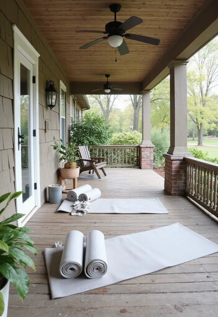 50 Covered Front Porch Ideas That Add Charm to Your Home 50 50 Covered Front Porch Ideas That Add Charm to Your Home - 50. Yoga Retreat