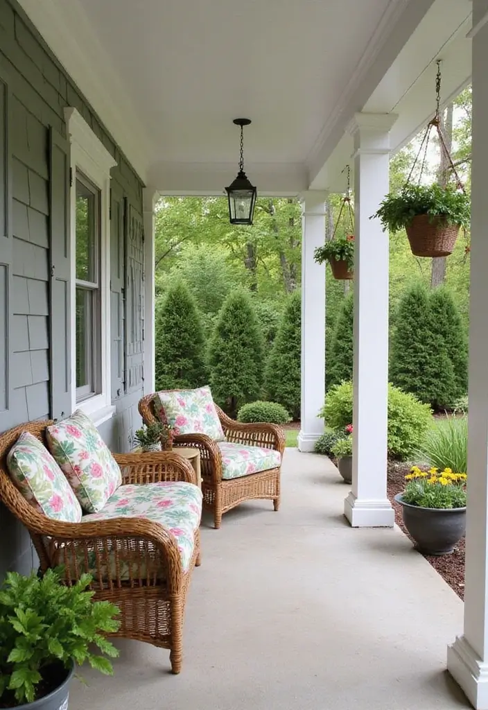 50 Covered Front Porch Ideas That Add Charm to Your Home 6 50 Covered Front Porch Ideas That Add Charm to Your Home - 6. Cozy Cottage Style