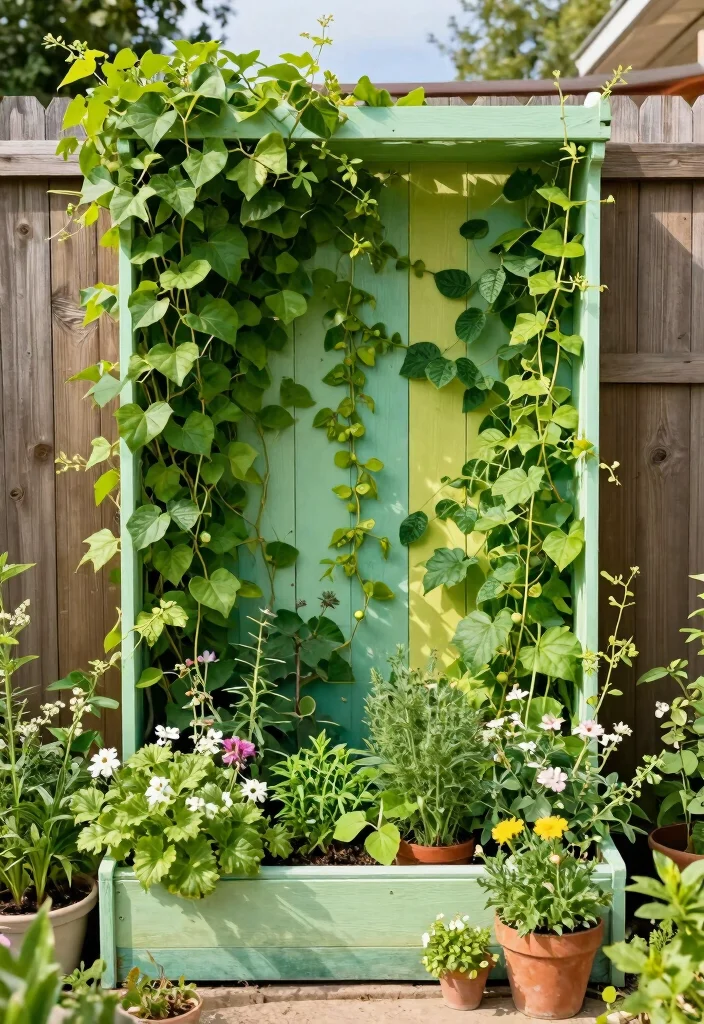 10 Bean Trellis Ideas for Easy Vertical Vegetable Gardening - 3. Vertical Garden Panels 1