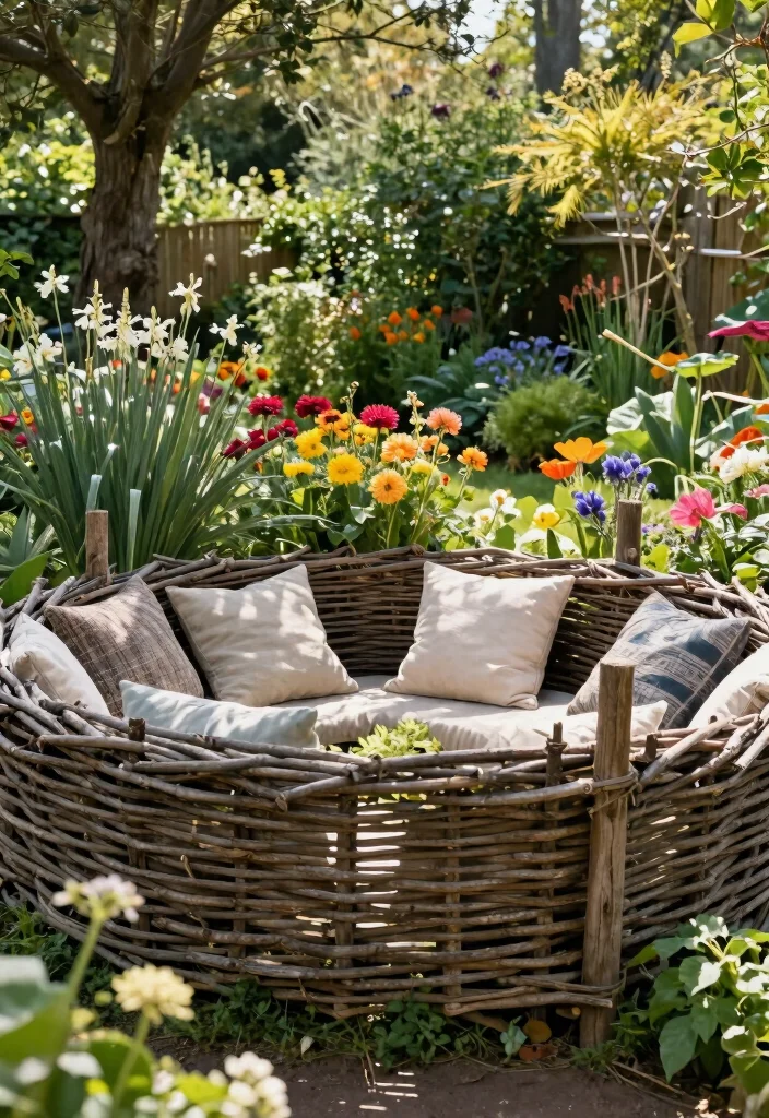 10 Cheap Fence Ideas for Gardens on a Budget - 10. Hurdle Fencing 1