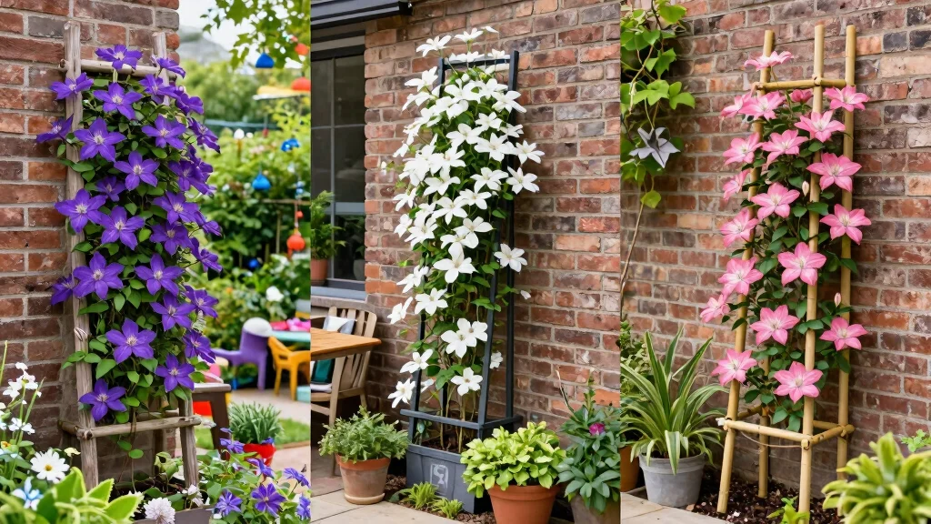 10 Clematis Trellis Ideas for Stunning Vertical Flower Displays