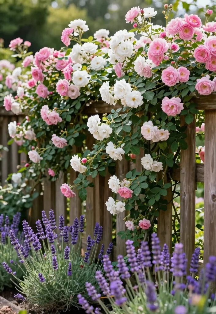 10 Fence Planting Ideas to Soften Garden Borders - 1. Climbing Roses for a Romantic Touch 1