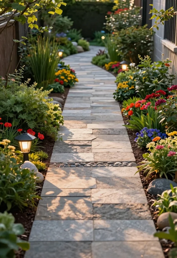 10 Long Narrow Backyard Ideas to Maximize Small Outdoor Spaces - 3. Pathways and Walkways 1