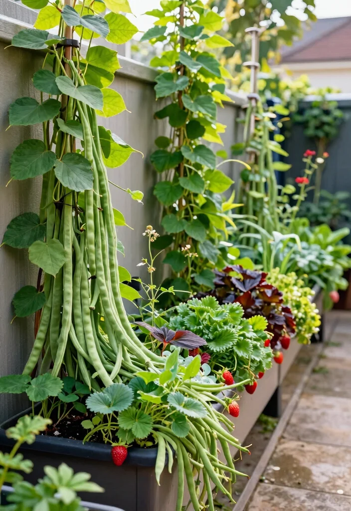 10 Long Narrow Backyard Ideas to Maximize Small Outdoor Spaces - 8. Vertical Planters with Edible Plants 1