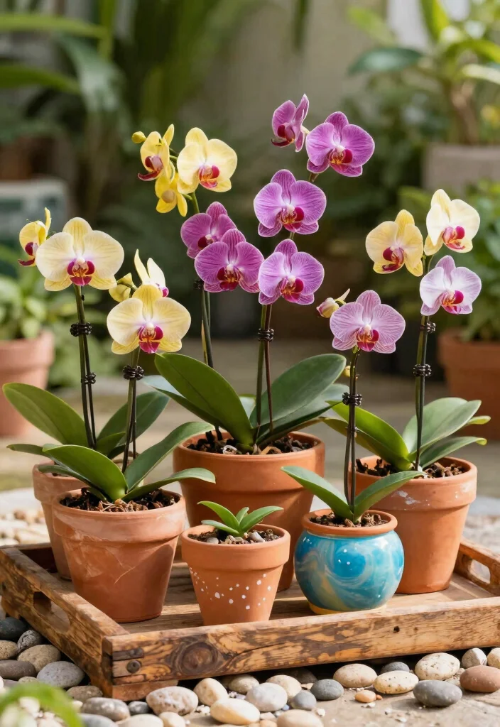 10 Orchid Planter Ideas for Indoor Outdoor Spaces and Beginners - 1. Terracotta Pots with Drainage 1