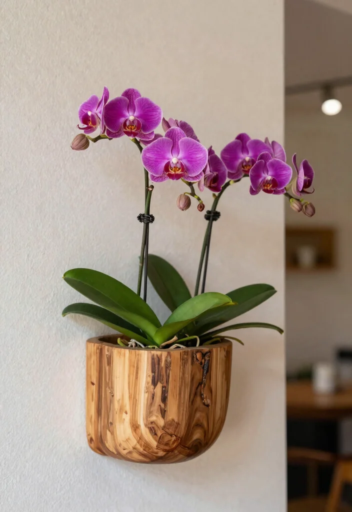 10 Orchid Planter Ideas for Indoor Outdoor Spaces and Beginners - 5. Wall-mounted Planters 1