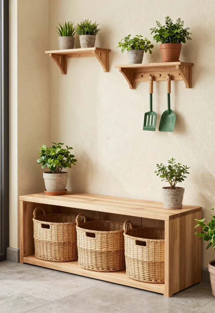 10 Outdoor Small Patio Ideas for Compact and Stylish Living - 9. Smart Storage Solutions 1