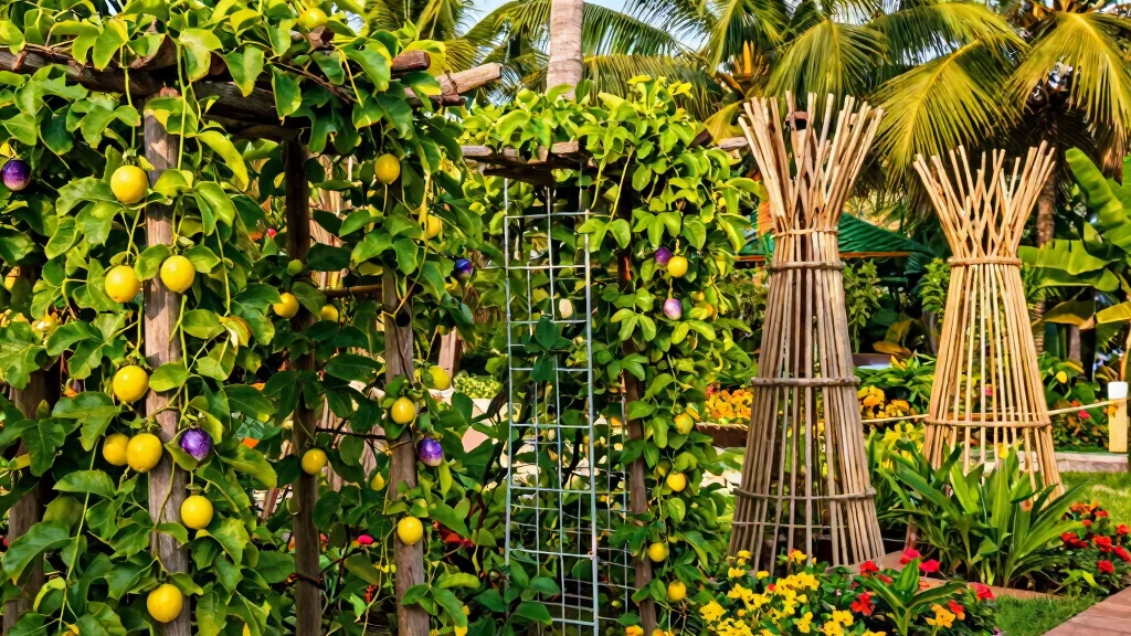 10 Passion Fruit Trellis Ideas for Tropical Garden Spaces
