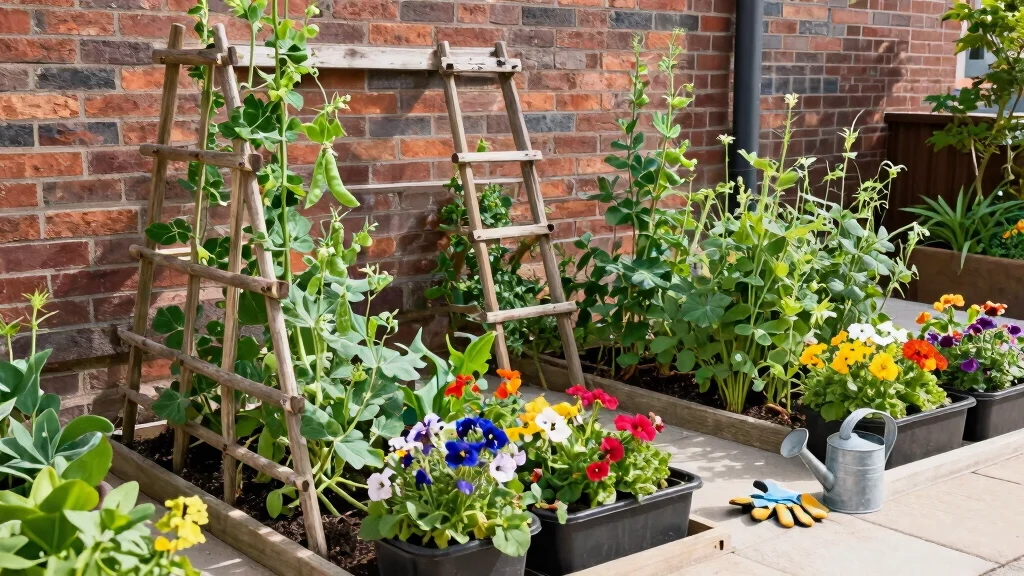 10 Pea Trellis Ideas for Productive Small Space Gardens