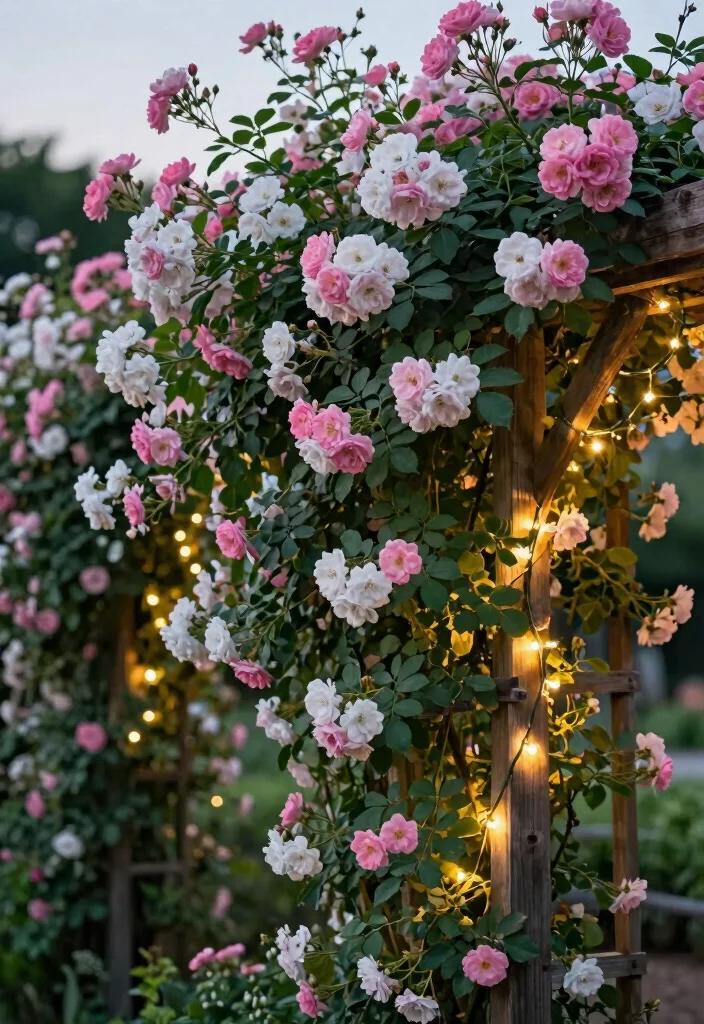 10 Plant Fence Ideas for Living Garden Boundaries - 2. Climbing Roses for Elegance 1