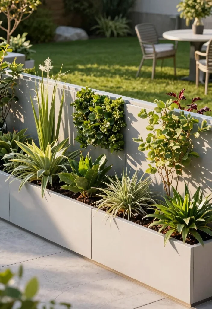 10 Planter Fence Ideas for Vertical Garden Privacy - 10. Modular Planter Fence Systems 1