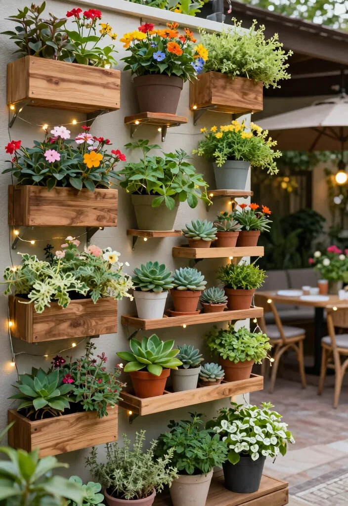 10 Planter Fence Ideas for Vertical Garden Privacy - 3. Vertical Garden Wall Planters 1