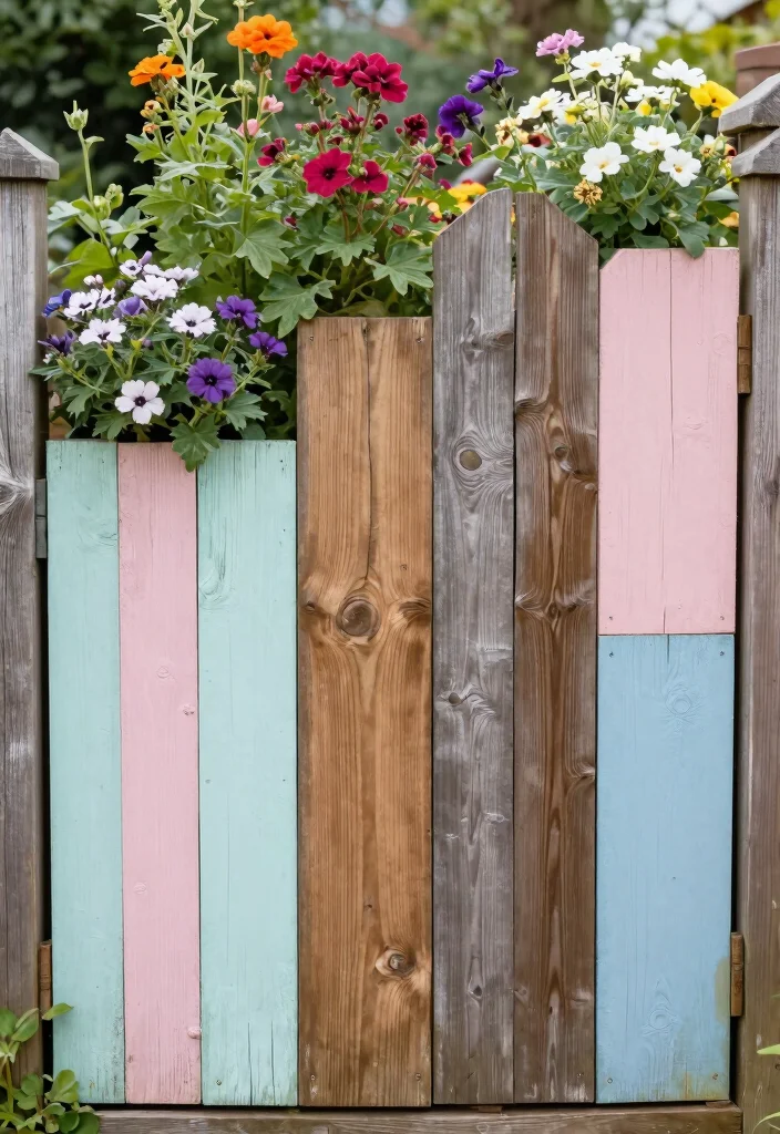 10 Raised Garden Fence Ideas to Protect Plants and Add Style - 5. Repurposed Fence Panels 1