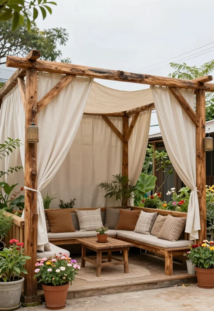 10 Shade Patio Ideas to Stay Cool and Comfortable Outdoors - 8. DIY Shade Structures 1