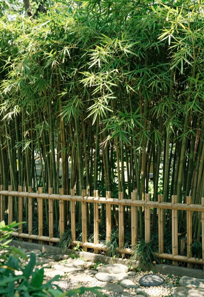 10 Simple Garden Fence Ideas for Clean and Practical Yards - 2. Bamboo Fencing 1