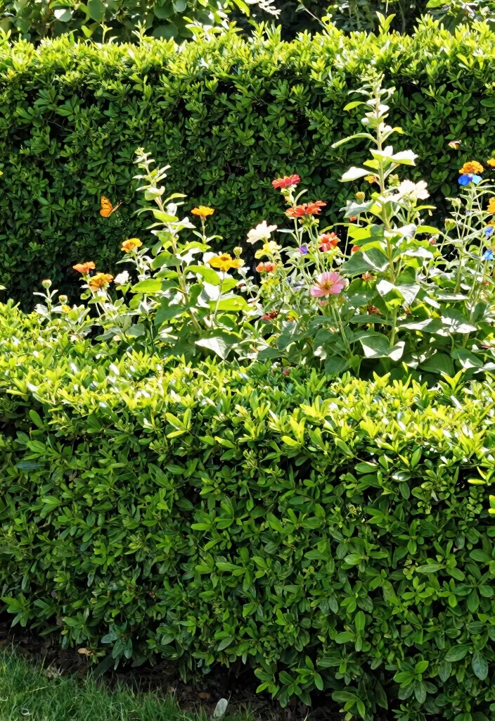 10 Simple Garden Fence Ideas for Clean and Practical Yards - 5. Living Hedge Fence 1