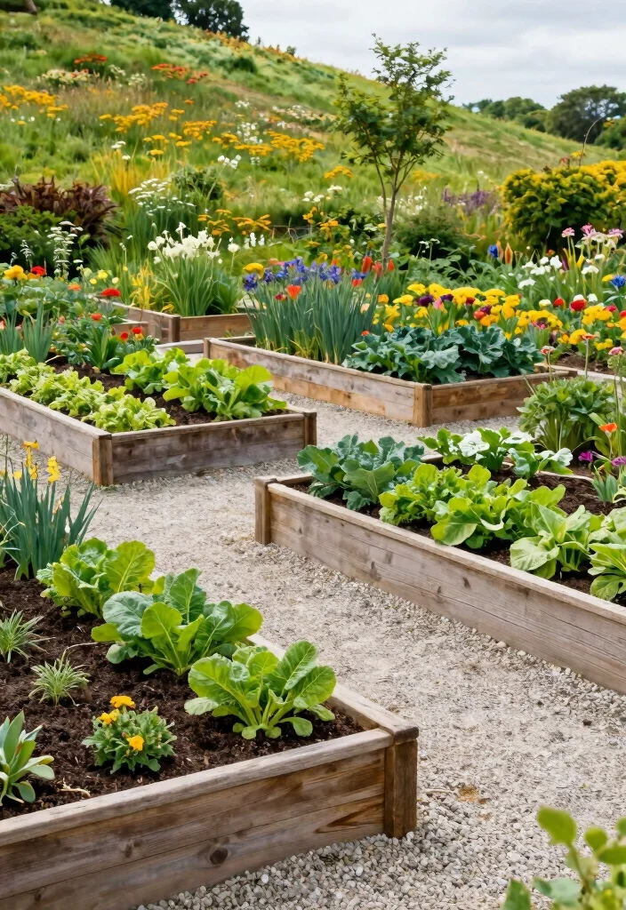 10 Slope Backyard Ideas for Challenging Landscape Layouts - 2. Raised Garden Beds for Erosion Control 1