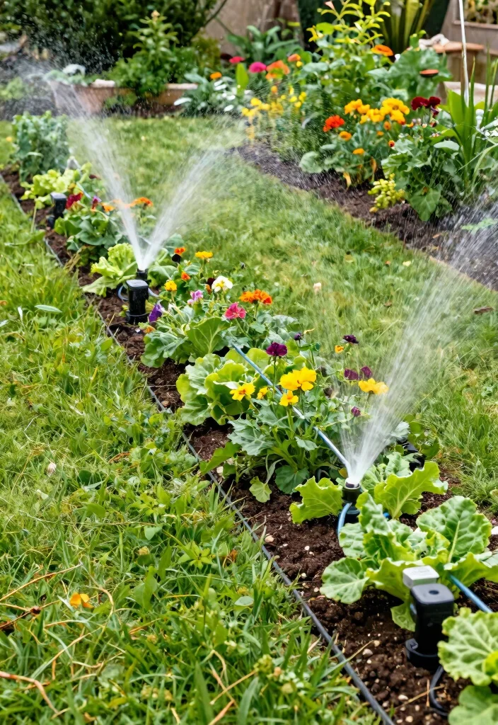 10 Slope Backyard Ideas for Challenging Landscape Layouts - 8. Smart Irrigation Solutions 1