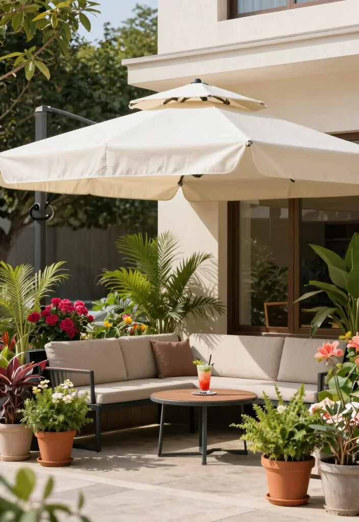 10 Small Patio Ideas for Backyards With Limited Space - 9. Maximize Shade with Canopies 1