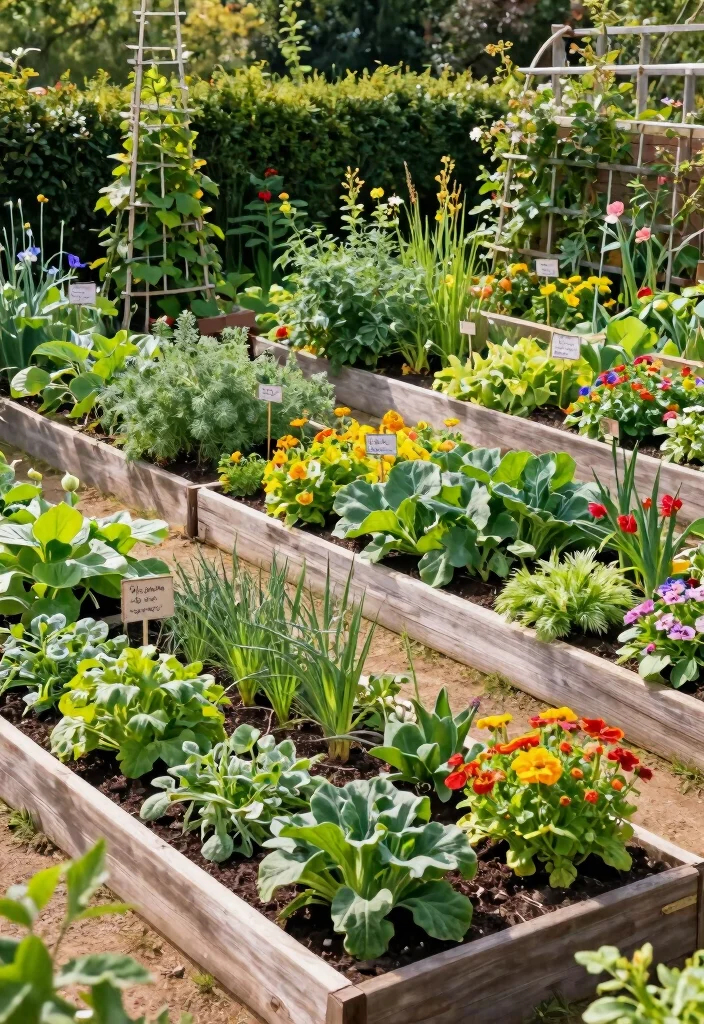 10 U Shaped Backyard Layout Ideas for Balanced Outdoor Design - 6. Edible Gardens 1