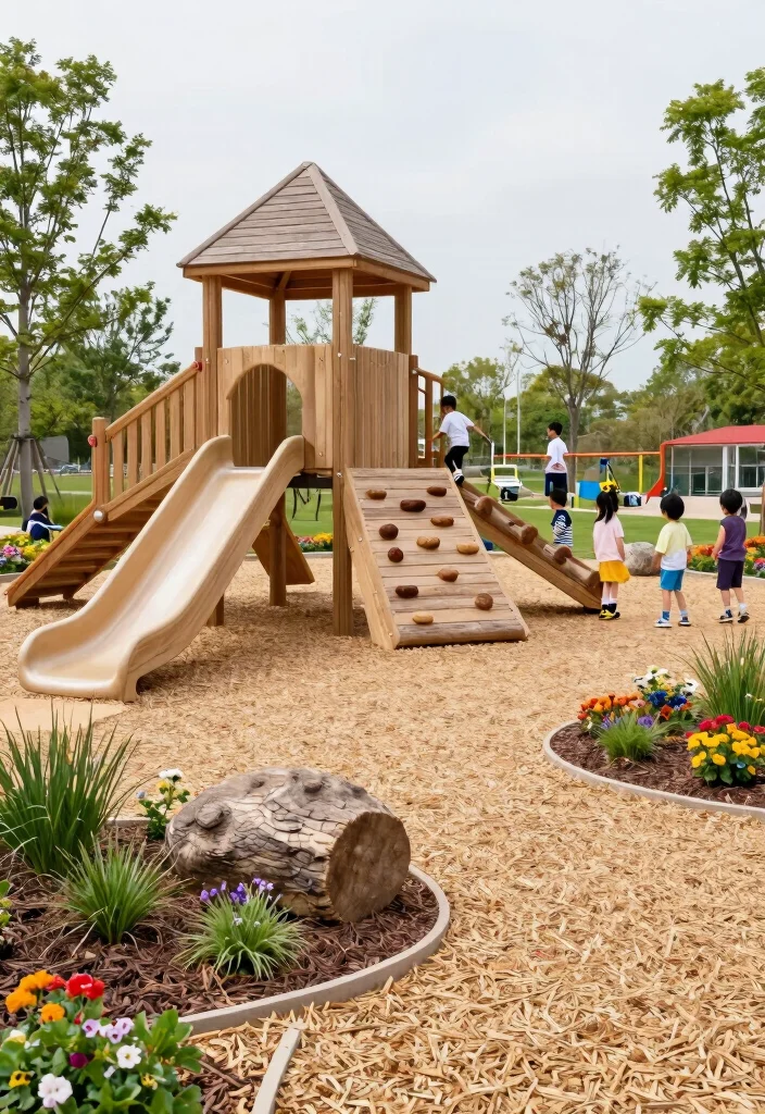 10 Uphill Backyard Ideas for Sloped Yards and Smart Landscaping - 10. Engaging Children’s Play Areas 1