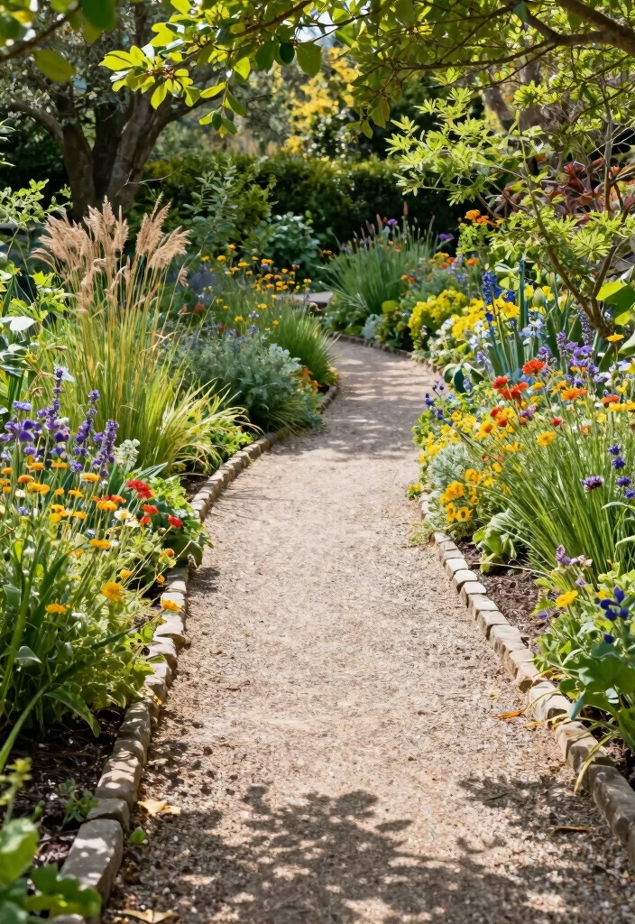 10 Uphill Backyard Ideas for Sloped Yards and Smart Landscaping - 4. Gravel Paths and Native Plantings 1