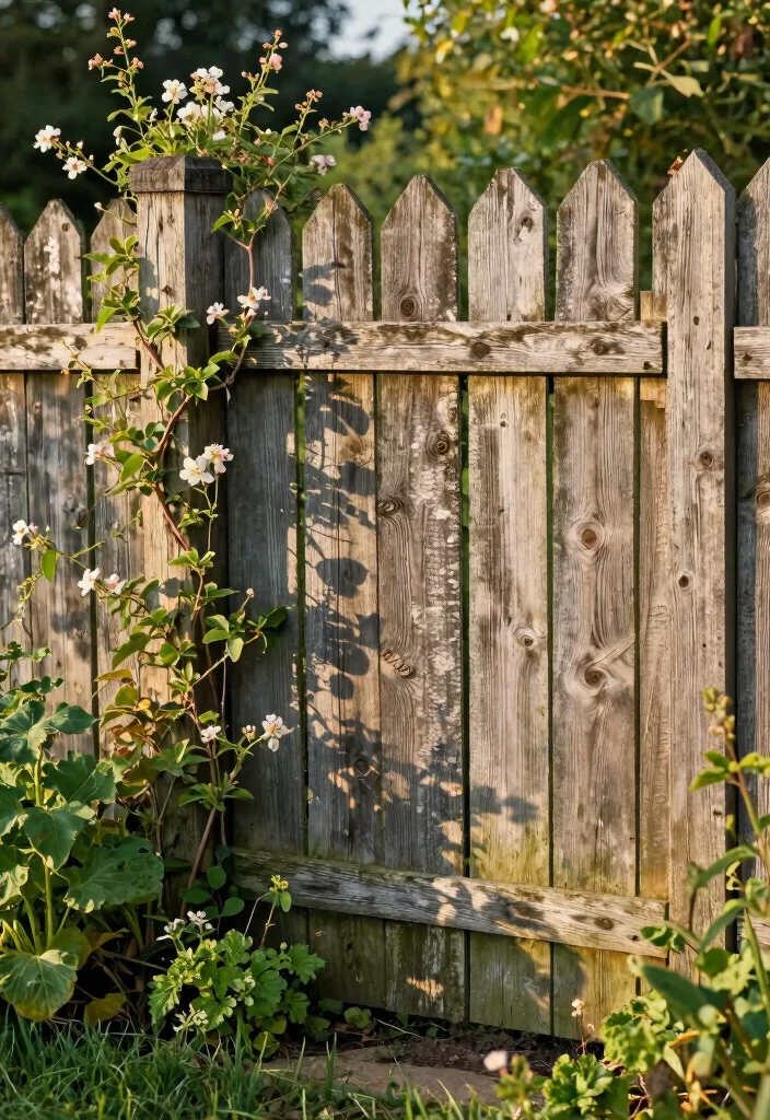 12 Backyard Garden Fence Ideas for Style and Function - 1. Reclaimed Wood Fence 1