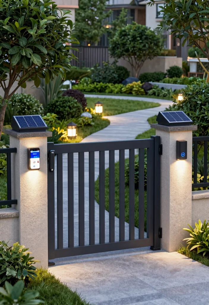 12 Backyard Garden Fence Ideas for Style and Function - 12. Smart Fencing Solutions 1