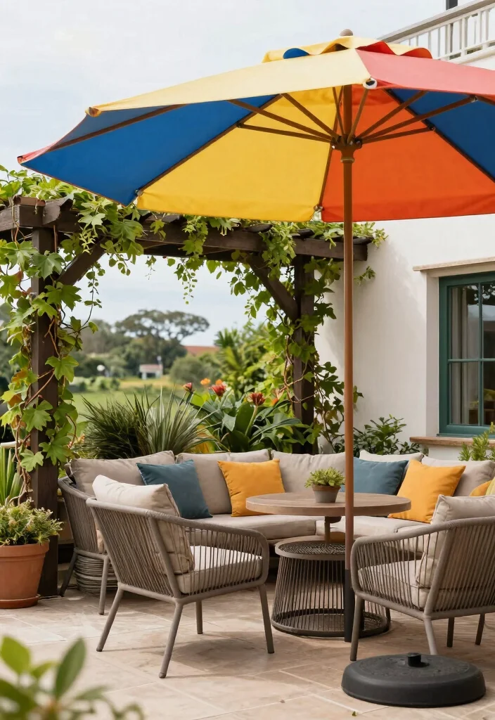 12 Backyard Patio Ideas for Relaxed Outdoor Entertaining - 12. Stylish Shade Solutions 1