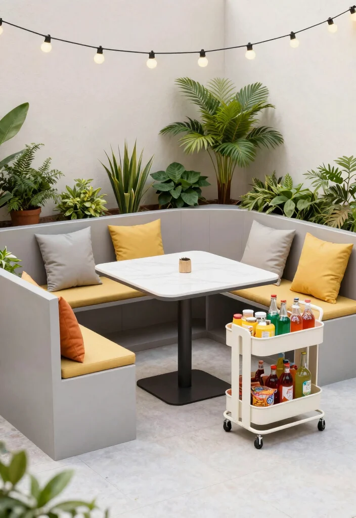 12 Backyard Patio Ideas for Relaxed Outdoor Entertaining - 2. Multi-Functional Furniture 1