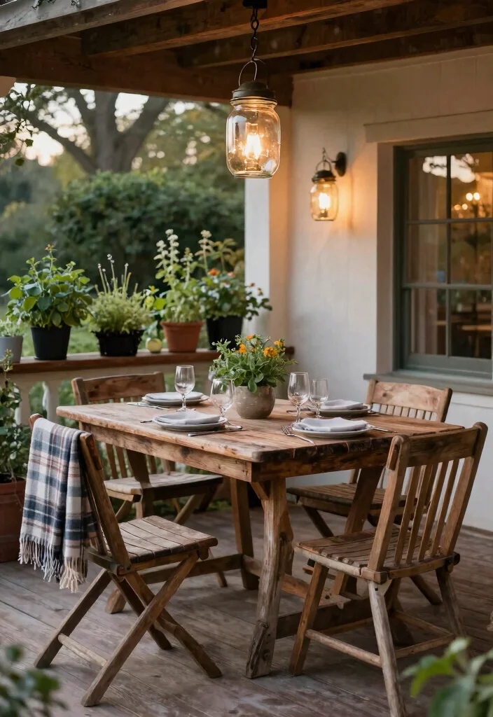 12 Backyard Patio Ideas for Relaxed Outdoor Entertaining - 3. Rustic Farmhouse Vibe 1