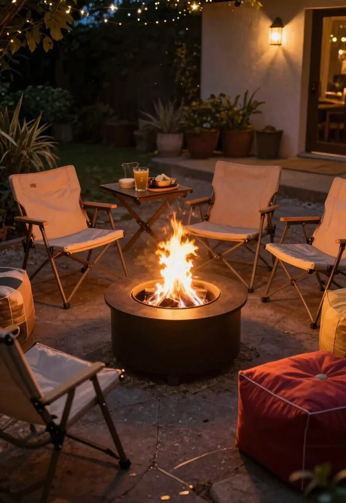 12 Backyard Patio Ideas for Relaxed Outdoor Entertaining - 5. Fire Pit Gathering Spot 1